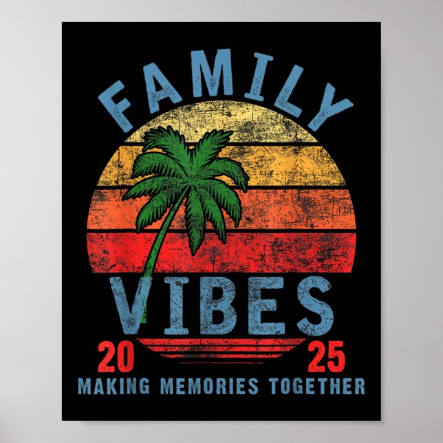 Poster Famille 2025 Vibes Famille Réunion vacances Faire  (Devant)