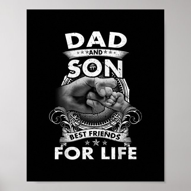 Poster Famille 365 Meilleurs Amis Pour La Vie De Papa Et  (Devant)