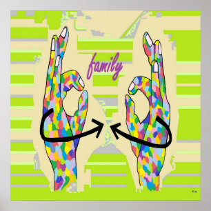 POSTER FAMILLE ASL