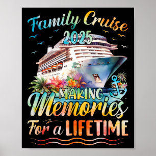 Poster Famille Croisière Fête Costume Costume Costume Co