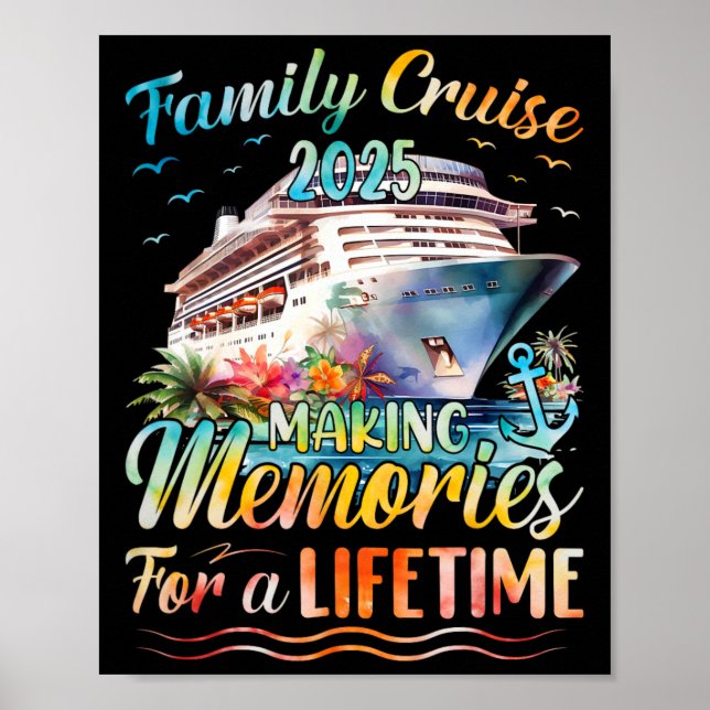 Poster Famille Croisière Fête Costume Costume Costume Co (Devant)