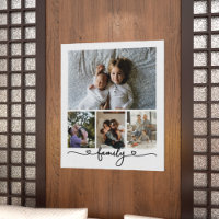 Famille de collage de photos et de textes personna
