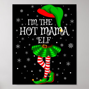 Poster Famille de femmes filles assorties Je suis la mama