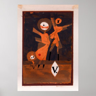 Poster Famille de fleur de Paul Klee