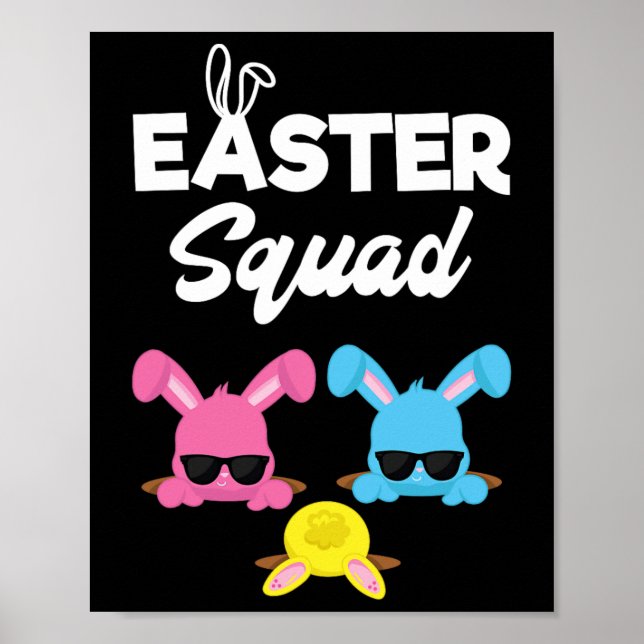 Poster Famille de l'Escadron de Pâques Correspondant Équi (Devant)