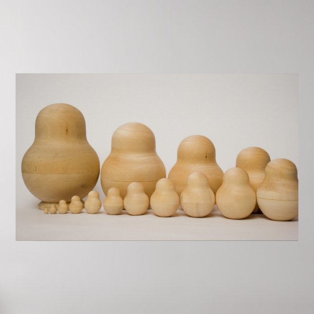 Poster famille de matrioshka (Devant)