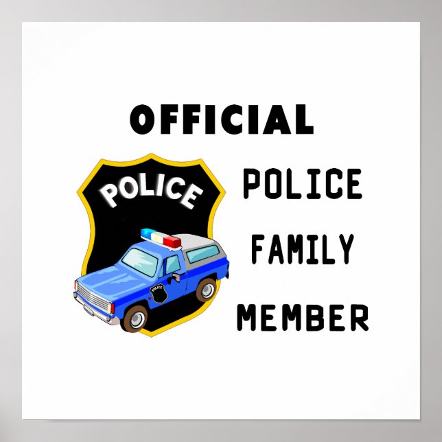 Poster Famille de police officielle (Devant)