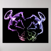 Famille de squelettes à rayons X étirés 1