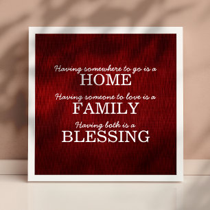 Poster Famille de typographie motivationnelle Citation