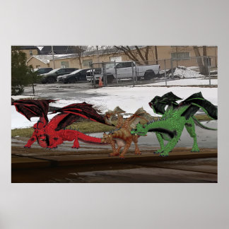 Poster Famille Dragon