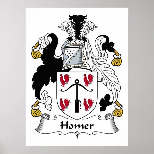 Poster Famille Homer Crest (Devant)
