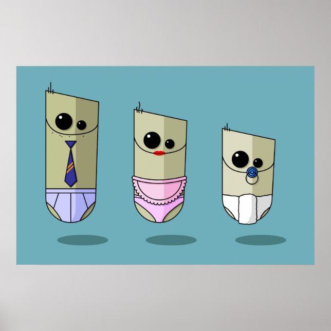 Poster Famille Induite par mal de tête (Devant)