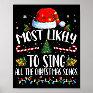 Poster Famille la plus susceptible de chanter toutes les