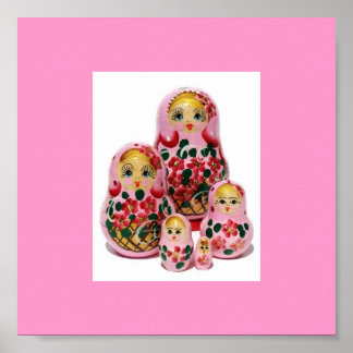 Poster Famille Matryoshka