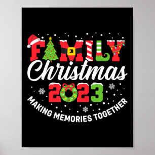 Poster Famille Noël 2023 Correspondance tenue Xmas Squad