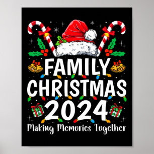 Poster Famille Noël 2024 Equipe Correspondante Père Noël