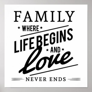 Poster Famille où la vie commence et l'amour ne finit jam
