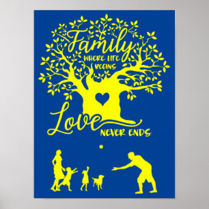 Poster Famille où la vie commence et où l'amour ne finit 