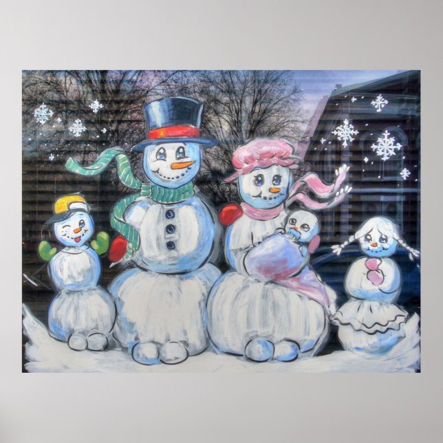 Poster Famille Snowman (Devant)