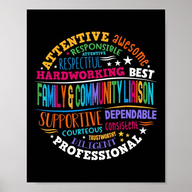 Poster Family And Community Liaison Back To School Squad  (Devant)