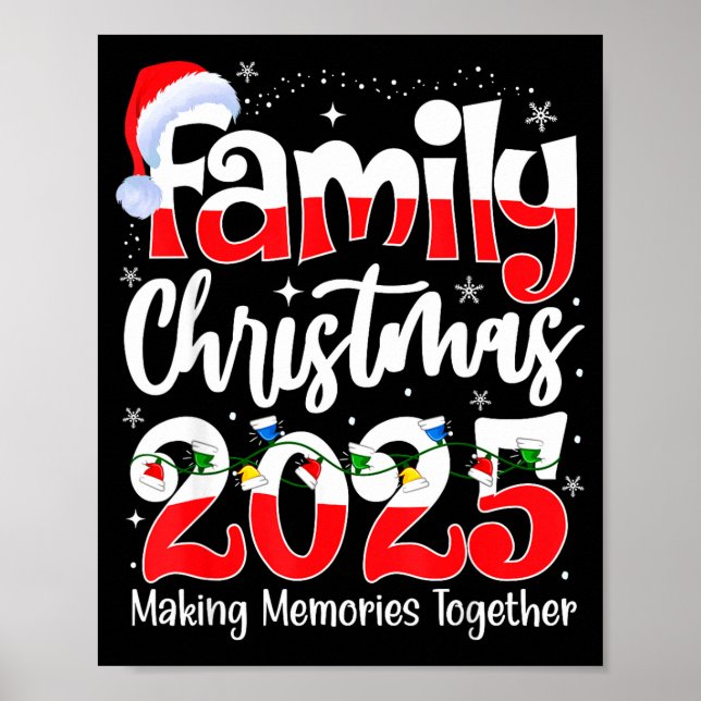 Poster Family Christmas 2025 Matching Family Christmas 20 (Devant)