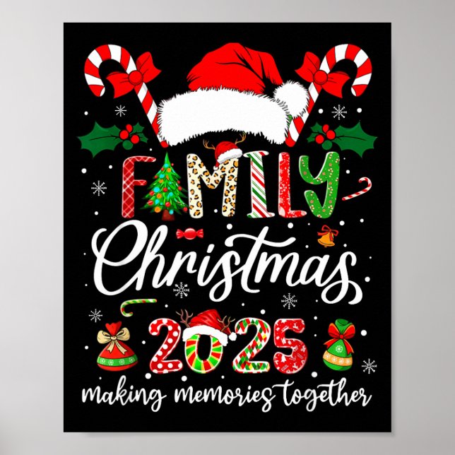 Poster Family Christmas 2025 Matching Outfit Xmas Squad S (Devant)