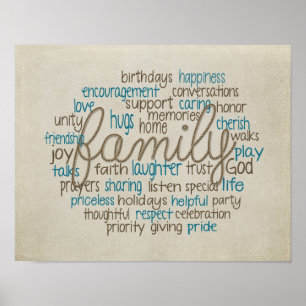 Poster family collage