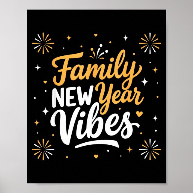 Poster Family New Year 2026 Matching Party Crew  (Devant)