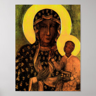 Poster Famous Icon Madonna of Czestochowa