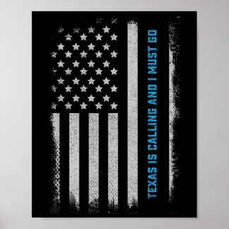 Poster Fan de sport de football texan de hockey sur gazon