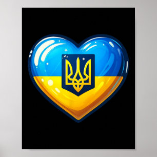 Poster Fan Ukrainien de Bynner Drapeau de l'Ukraine Art C
