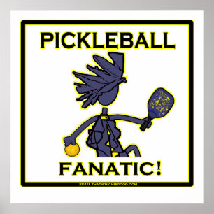 Poster Fanatique de Pickleball