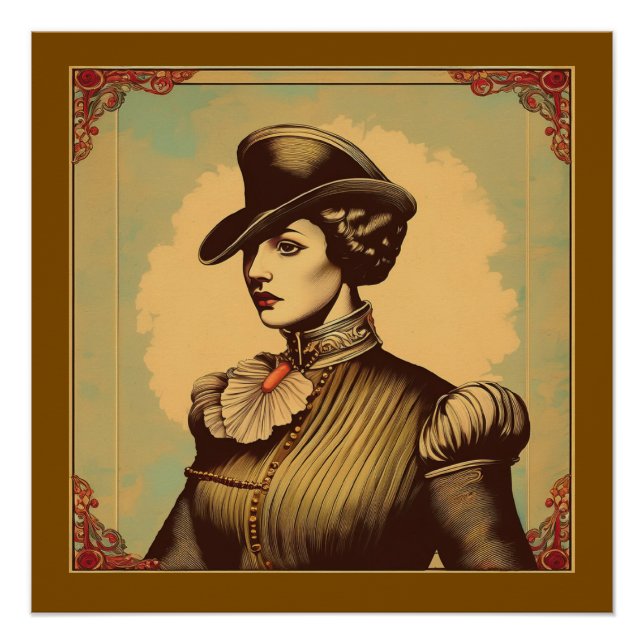 Poster Fancy Lady En Costume Période (Devant)