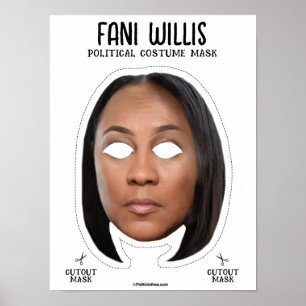 Poster Fani Willis Masque Costume Halloween