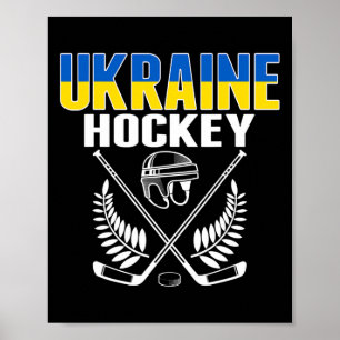 Poster Fans de hockey sur glace d'Ukraine - Équipe de hoc