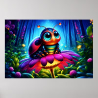 Fantaisie fantaisiste néon insecte rêveuse nature