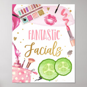 Poster Fantastic Facials Spa Party Maquillage Glamor Girl