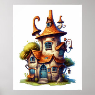Poster Fantastic Tale Cottage House
