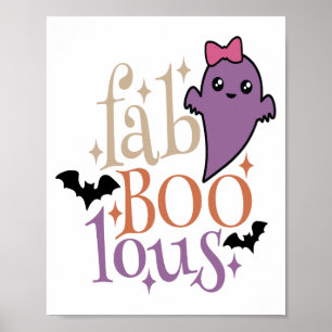 Poster Fantastique Fantastique Fantôme d'Halloween