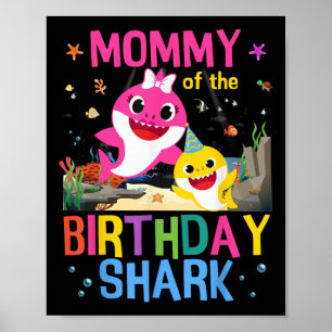 Poster Fantastique Momie De L'Anniversaire Famille Requin