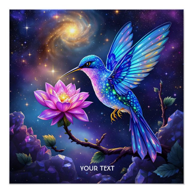 Poster Fantasy Cute Flower Small Bird (Devant)