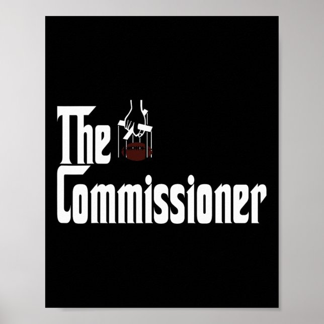 Poster Fantasy Football Commissioner Draft Party Commish  (Devant)