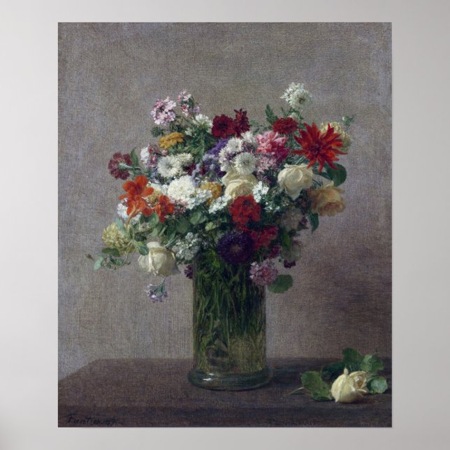 Poster Fantin-Latour - Fleurs De Normandie (Devant)