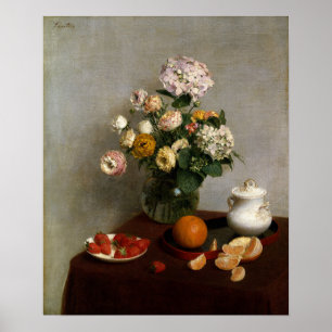 Poster Fantin-Latour - Fleurs Et Fruits