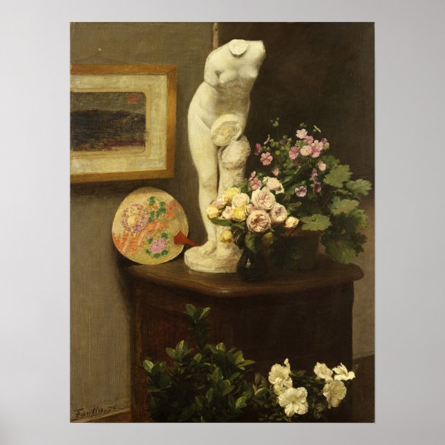 Poster Fantin-Latour - Fleurs Et Objets Divers (Devant)