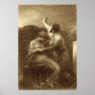Poster Fantin-Latour - Le Mage Baltazar et Fatime
