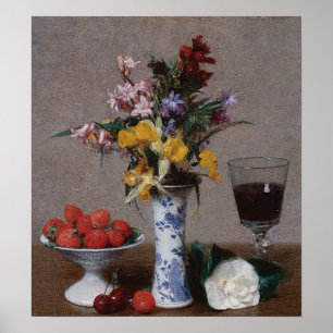 Poster Fantin-Latour - Still Life 1869
