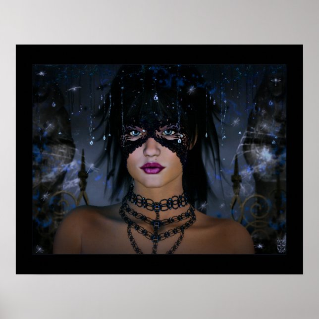 Poster Fantôme dans le jardin (Devant)