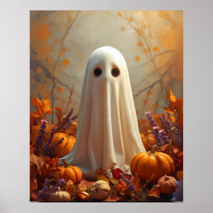 Poster Fantôme d'automne - Cosy Halloween & Automne Poste