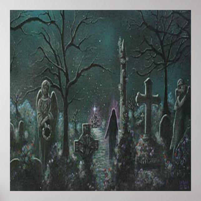 Poster fantôme de cimetière (Devant)